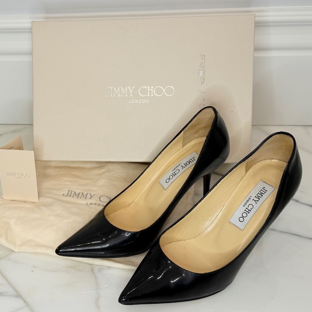 Jimmy Choo 247 Agnes Patent Leather - Black 36